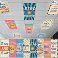 8Pcs Classroom Light Covers for Fluorescent Lights, Retro Magnetic 2x4 FT by Hallswl