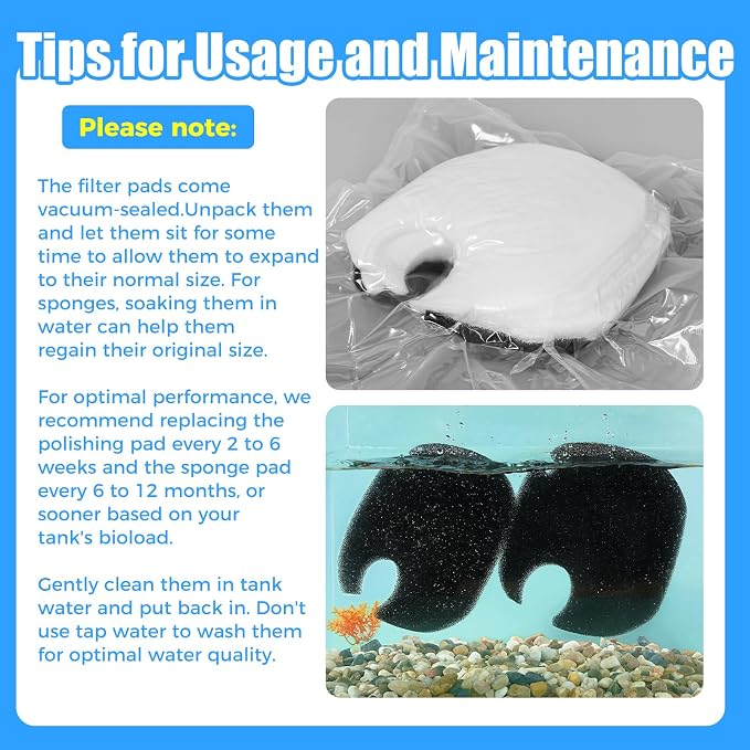 AQUANEAT 16 pcs Replacement Canister Filter Pads Compatible - Image 5