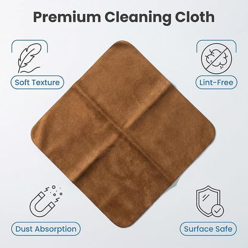 10 Pack Microfiber Chamois Cleaning Cloths, Safety &Scratch-Free Lens Cleaning - Image 2