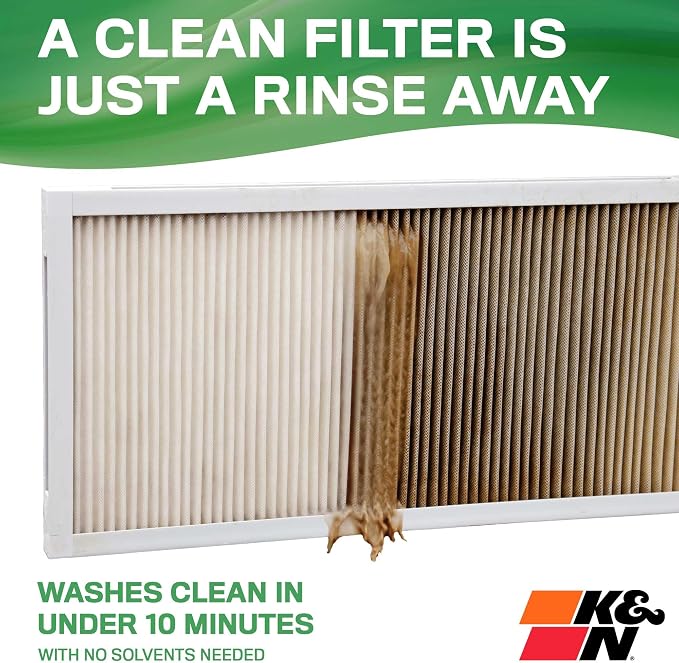 K&N 16X25X1 HVAC Furnace Air Filter, Lasts a Lifetime, Merv 13, the Last HVAC - Image 3