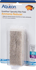 Aqueon QuietFlow LED PRO Ammonia Reducer 4 Count Filter Pads by Aqueon