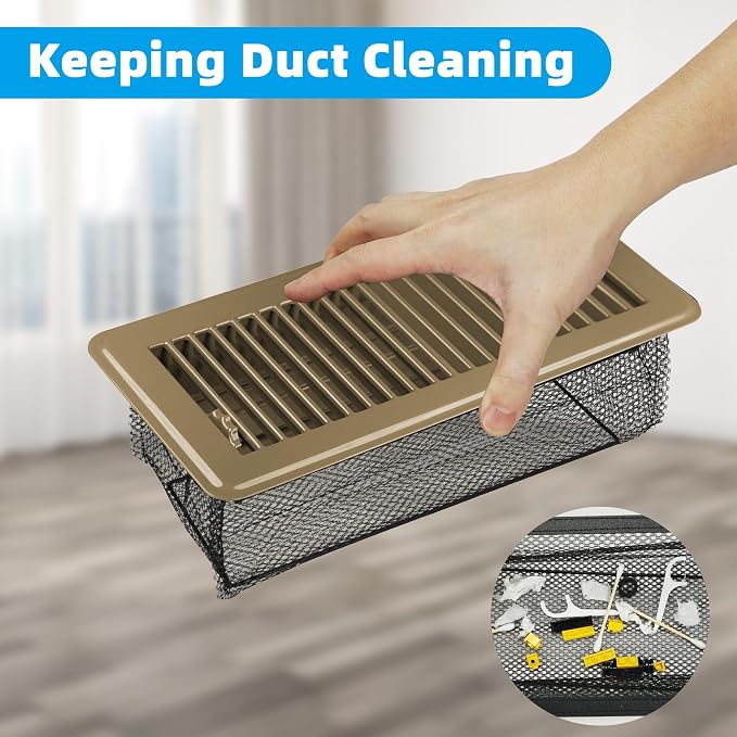 Floor Vent Screen Net, Vent Cover Mesh 6''x10'' - Image 4