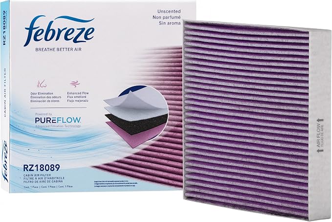 Febreze Odor Control Cabin Air Filter by PUREFLOW RZ18089 Fits 2021-2026 Nissan by Febreze