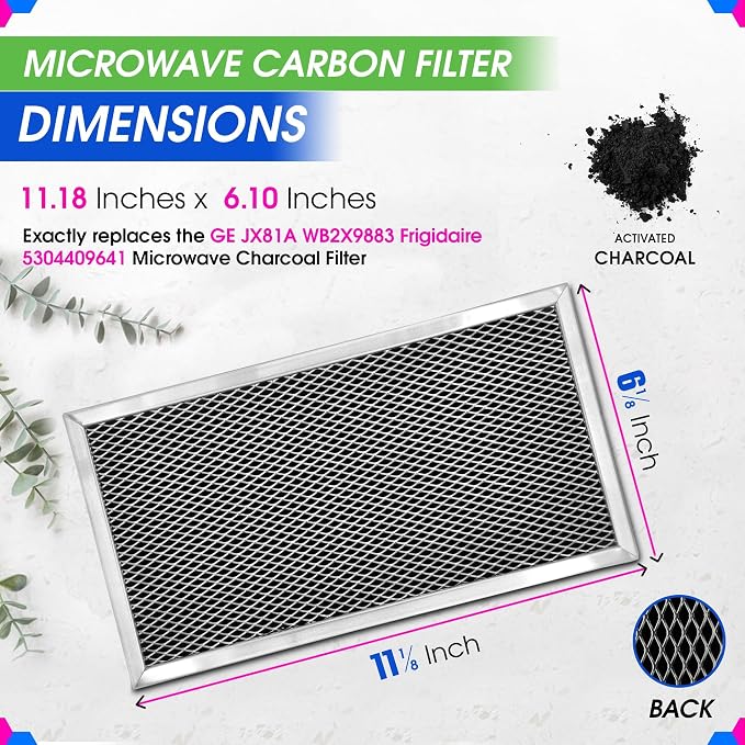 Microwave Charcoal Filter 11.2" x 6.1" - Image 3