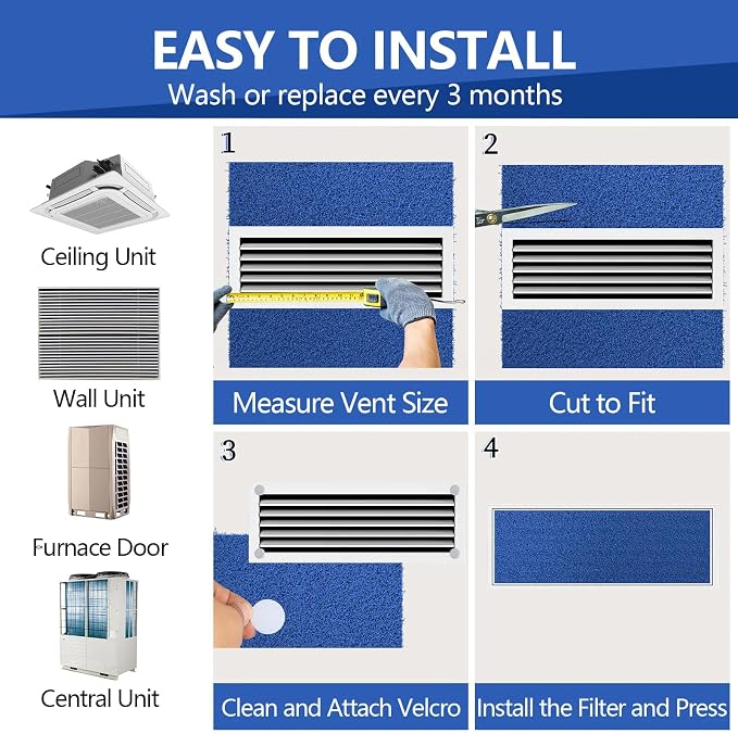 Reusable Air Filter 20x30x0.5, 2 Packs Cut to Fit Furnace Filters, MERV 6 - Image 6