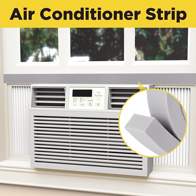 moonoom 3 Pcs Foam Air Conditioner Weatherseal Tape-2''x1''x6.5ft Air - Image 5