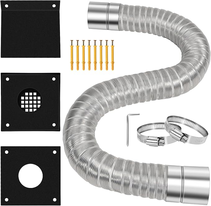 VICAMB Pellet Stove Vent Pipe Kit, Pellet Stove Fresh Airs Intake Kit Includes by Unknown