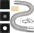 VICAMB Pellet Stove Vent Pipe Kit, Pellet Stove Fresh Airs Intake Kit Includes by Unknown