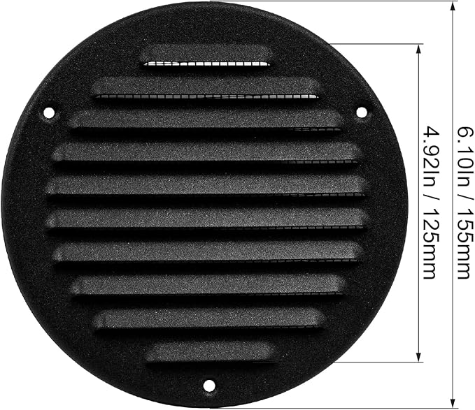 5" Inch Round Ventilation Grille - Image 2