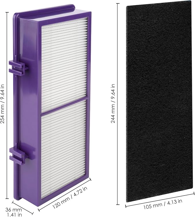 AER1 Filter 4 HEPA Filters + 8 Carbon Booster Filters Compatible - Image 7