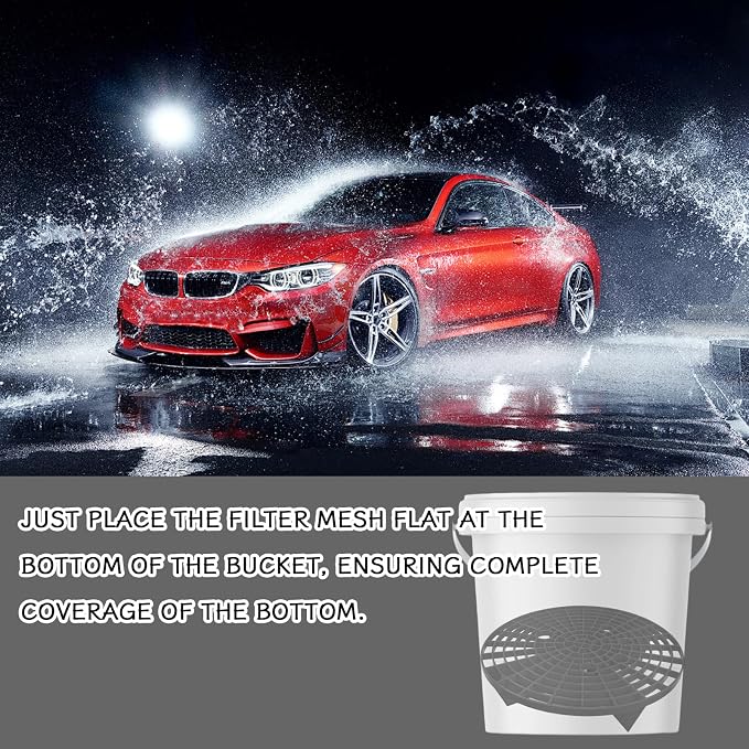 2 PCS Car Wash Bucket Insert Dirt Guard, Grit Trap Dirt Lock Filter - Image 6