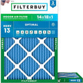 Filterbuy 14x18x1 Air Filter MERV 13 Optimal Smoke & Allergy Defense, by Filterbuy