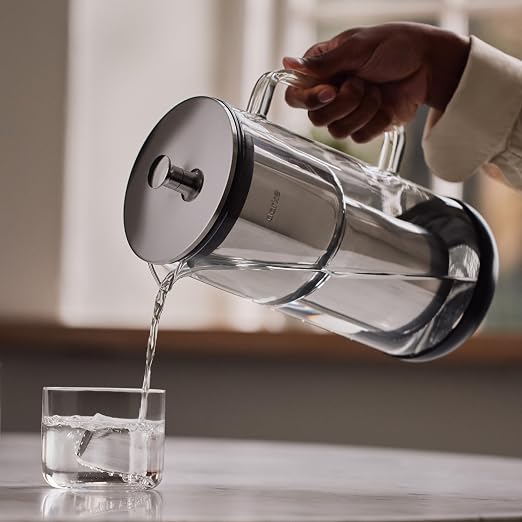 Aarke Purifier Regular 1.18L Glass Pitcher Bundle w/Steel Filter, 4 Pure Refill - Image 9
