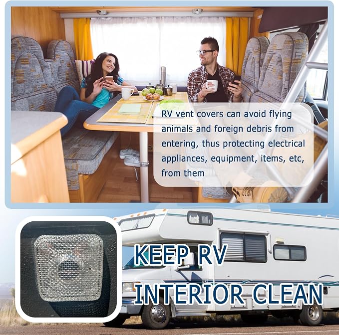 4.64×4.64 Inch RV Vent Cover Stainless Steel, RV Furnace Vent Screen & - Image 6