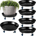 Planterhoma 5 Packs 13 Inch Metal Plant Caddy by Planterhoma