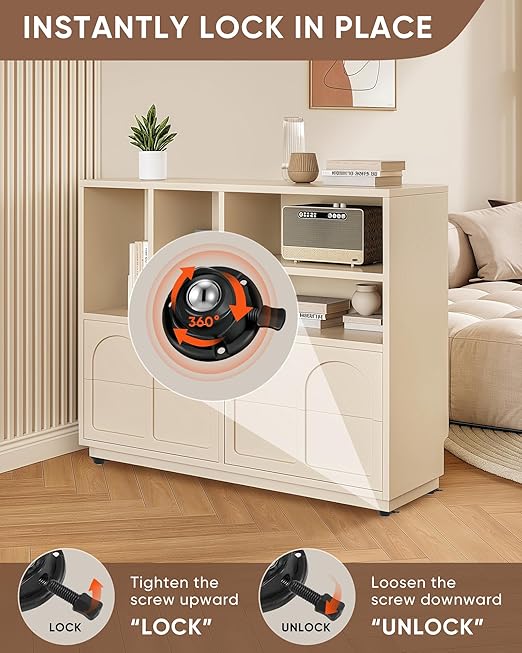 4 Pack Self Adhesive Caster Wheels - Image 2