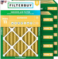 Filterbuy 18x24x4 Air Filter MERV 11 Superior Pet & Allergy Defense, by Filterbuy