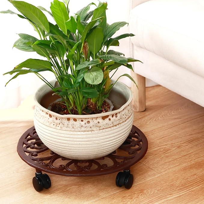 3 Packs 14 Inch Rolling Plant Stand - Image 7