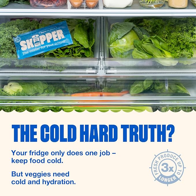 Skipper Fridge Hydration Pack | Keeps Vegetables & Herbs Fresh 3X Longer | - Image 9
