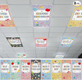 QOUBAI 8 Pcs Fluorescent Light Covers, 4 x 2 Ft Magnetic Light Filters Notebook by QOUBAI