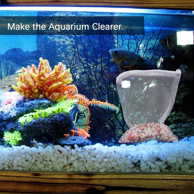 12Pcs Aquarium Filter Bags Fish Tank Mesh Media Filter Bags Carbon Filter Bags - Image 5