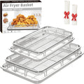 Air Fryer Basket for Oven, 2 Set Air Fryer Pan and Cripy Tray Set by THORSES