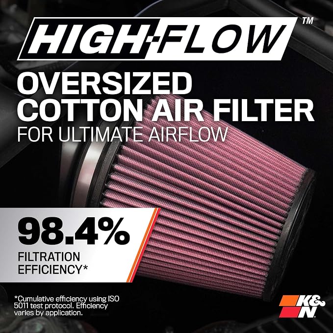 K&N Cold Air Intake System: High-Flow Air Filter, Increase Performance & - Image 5