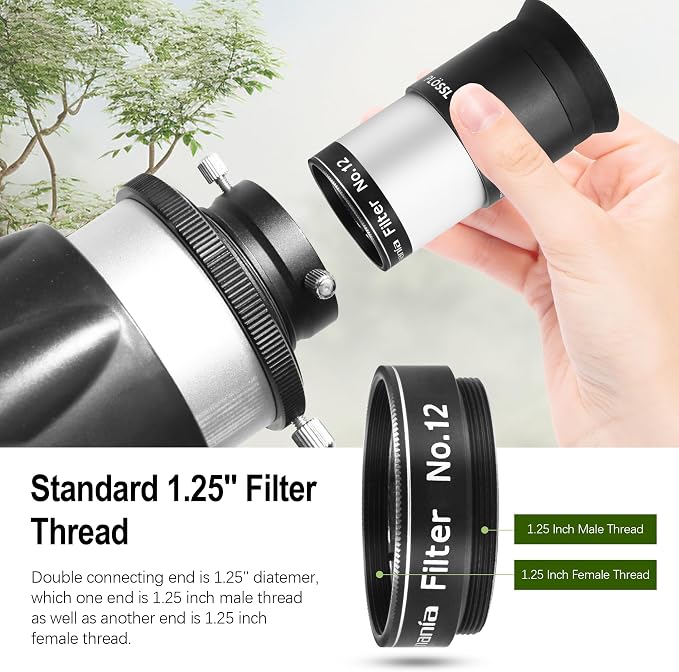 Astromania Telescope Filter Set, 1.25 inches Six Color Filters Kit, Telescope - Image 5