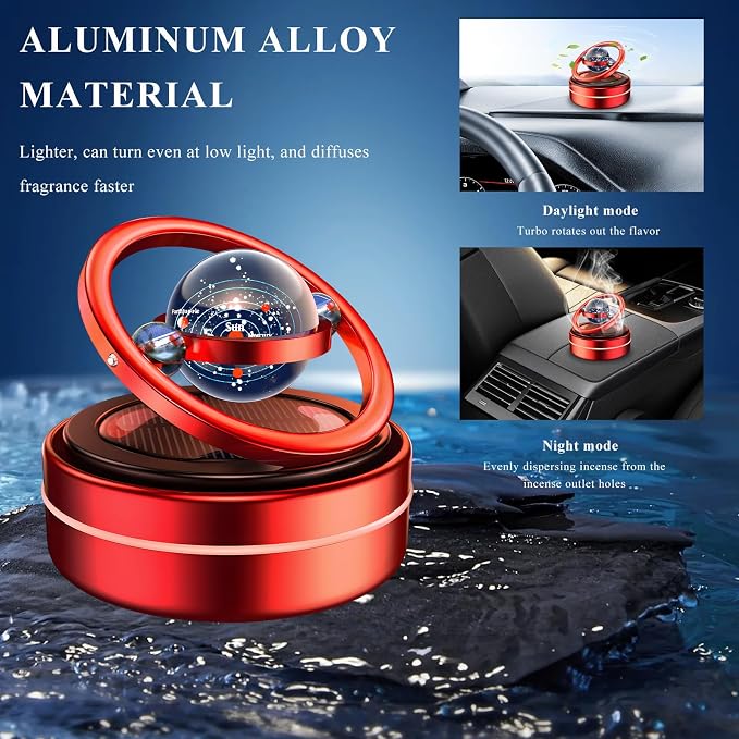 Car Air Freshener, Rotating Aromatherapy Fidget Spinner Dashboard Ornament - Image 4