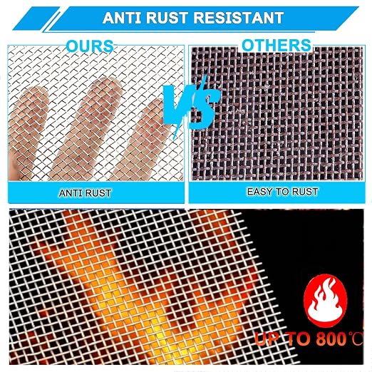 Stainless Steel Mesh Screen 20Mesh 304, 15.7" x 147" Metal Mesh Screen - Image 5