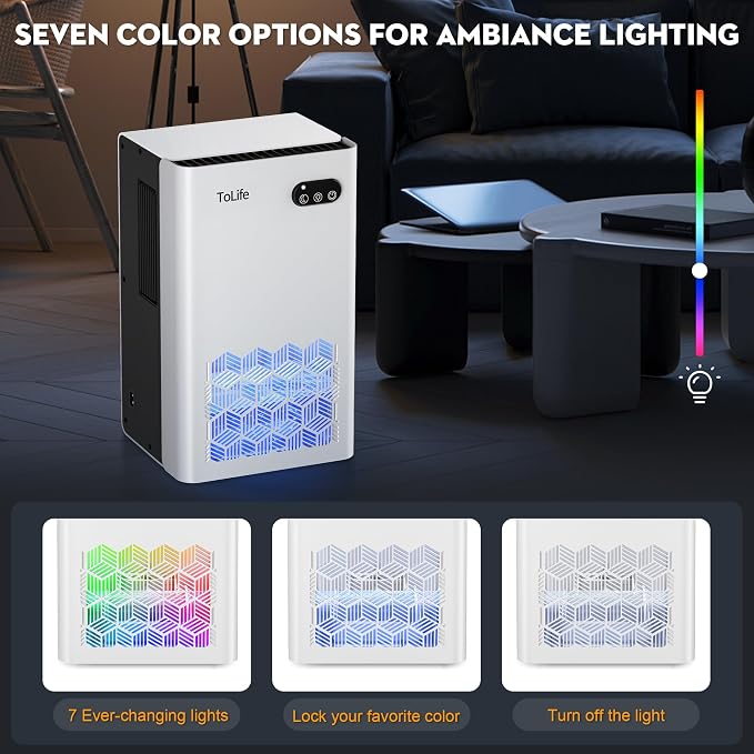 ToLife Dehumidifier for Home, 1000 sq.ft Dehumidifiers for Basement Bedroom - Image 5