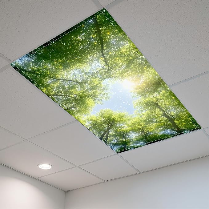 Fluorescent Light Covers-2 Pack 4 x 2 Feet Magnetic Ceiling Light Cover Room - Image 6