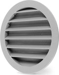 calimaero® WSGG 6" Inch Gray Round Metal Air Vent Grill Cover Flat Louver by Calimaero