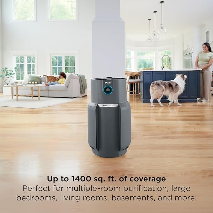 Shark Air Purifier for Home, NeverChange Max, 300 sq. ft. for Large Room - Image 5