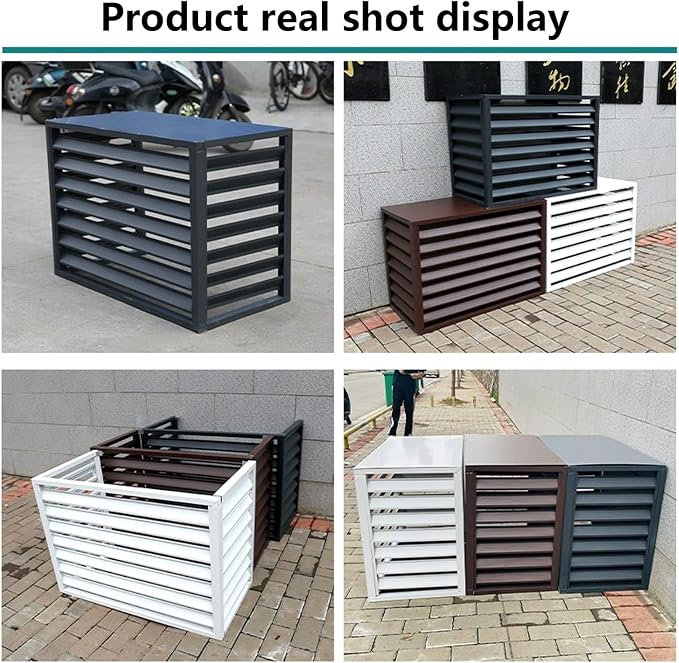 Aluminum Outdoor Condenser Protective Cover, freestanding Enclosure to Cover - Image 4