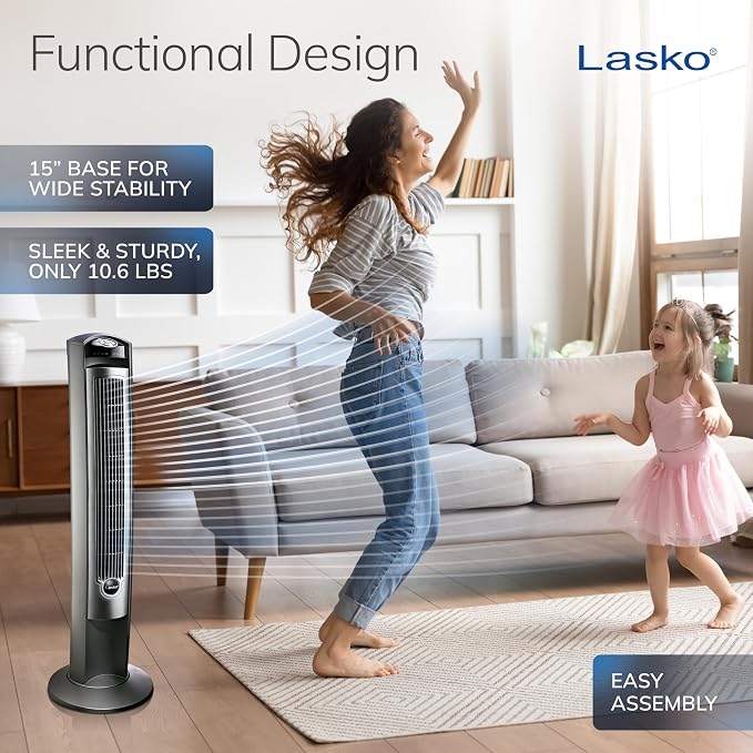 Lasko Oscillating Tower Fan - Image 4