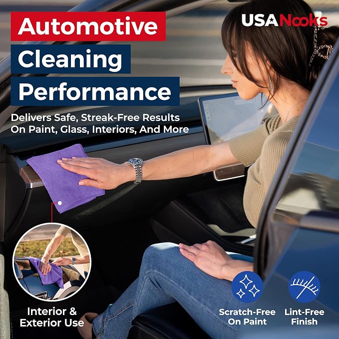 USANOOKS Premium 300GSM Microfiber Cleaning Cloth - Image 5