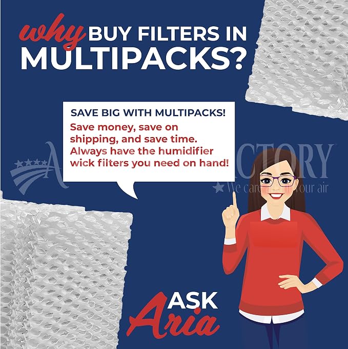 Air Filter Factory Replacement For ReliOn RCM-832 Humidifier Wick Filters 2-Pack - Image 3