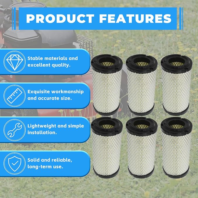 waltyotur 6 Pcs Air Filter 4163715 11013-1290 25 083 02-S 1G659-11222 - Image 7