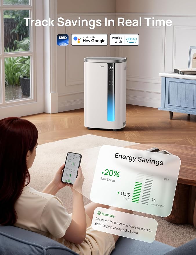 DREO 95 Pint Smart Dehumidifier - Image 5