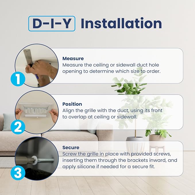 30x6 Aluminum 1-Way Air Vent Cover Wall or Ceiling HVAC Register Multi-Shutter - Image 5