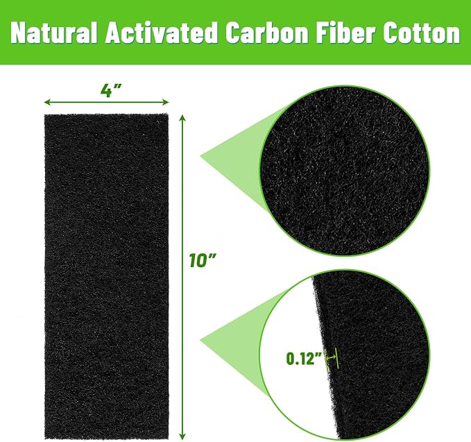4"x10" Activated Carbon Air Vent Filters - Image 6