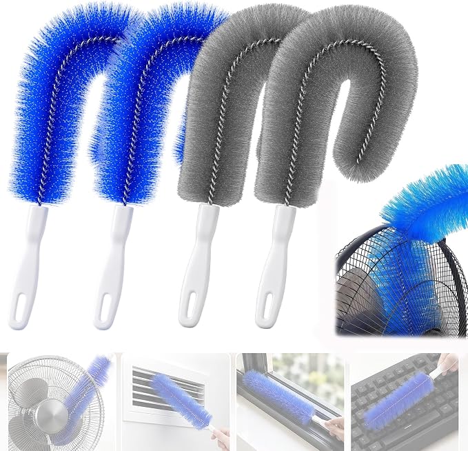 Fan Cleaning Brush, 2027 New Fan Brush, Bendable Microfiber Head, Reusable Dust by Unknown