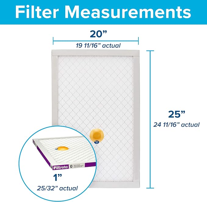 Filtrete 20x25x1 AC Furnace SMART Air Filter, MERV 12, MPR 1500, Track Filter - Image 2