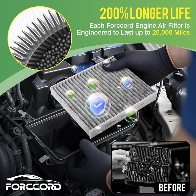Cabin & Engine Air Filter Fit for Lexus RX450h 2016-2022, RX450hL 2018-2022 - Image 3