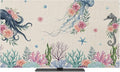 Sea Jellyfish Seahorse Octopus Indoor TV Cover, Elastic TV Screen Protector by Unknown