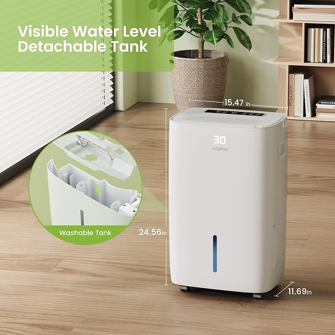Waykar 130 Pints 6, 500 Sq. Ft Dehumidifier - Image 6