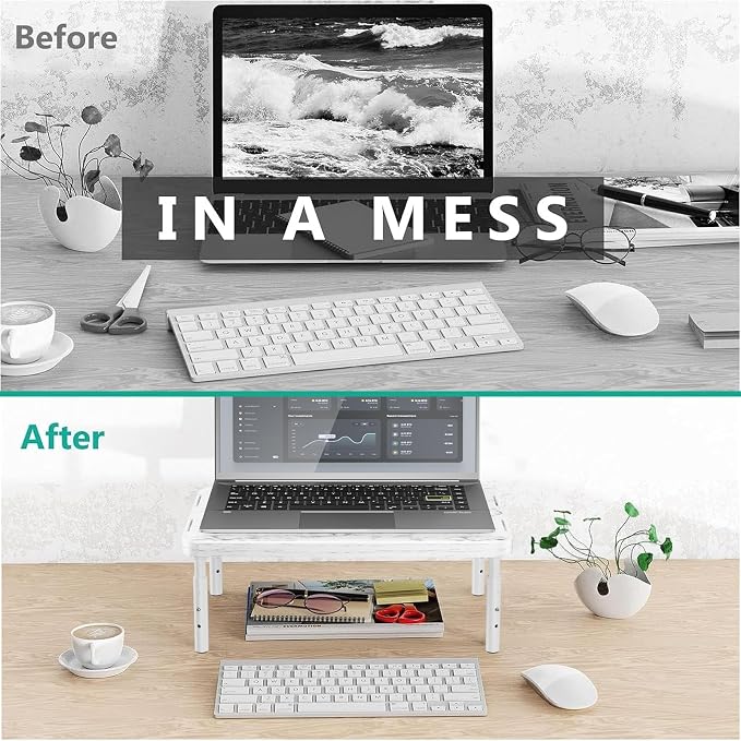 WALI Computer Monitor Stand for Desk, Adjustable Laptop Riser, Desk Monitor - Image 7