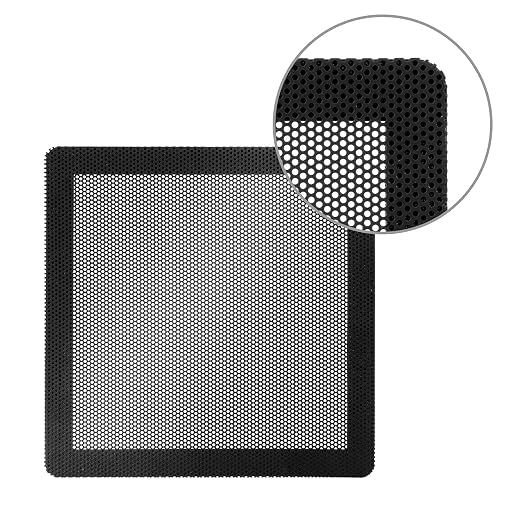 120mm Magnetic PC Case Dust Filter, 4 Pack PVC Mesh 0.8mm | 0.8mm ultra-fine - Image 2