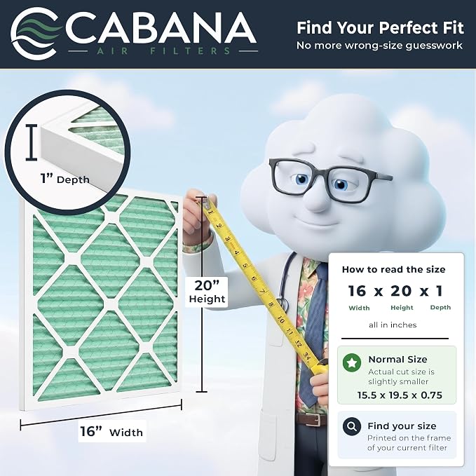 Cabana Air Filters 6 Pack HVAC Furnace Air Filters, MERV 13 - Image 5